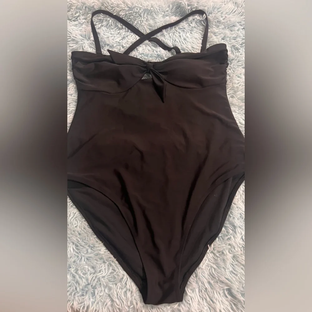 Old Navy One Piece Swimsuit Black XL - Picture 3 of 7